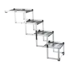 Trixie | 4-step folding steps | praktikus autós kutyaszállító kiegészítő – szélesség 37 cm, magasság max. 70 cm, mélység max. 160 cm, max. 75 kg