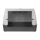 Trixie | Journey transport box | biztonságos, jól szellőző szállítóbox kutyáknak – fekete/szürke, (M–L), 100 × 65 × 60 cm