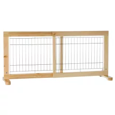   Trixie | Dog Barrier - elválasztó elem (natúr fenyő) kutyák részére (63-108x50cm)