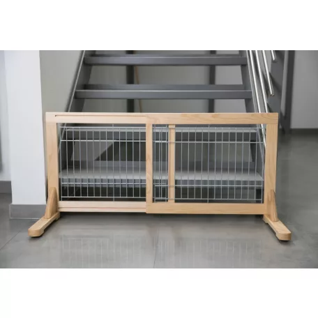 Trixie | Dog Barrier - elválasztó elem (natúr fenyő) kutyák részére (63-108x50cm)