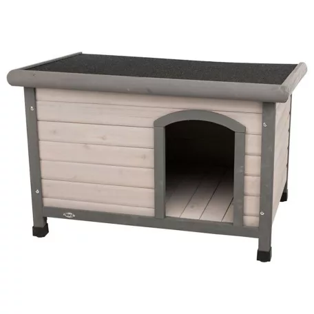Trixie Classic | Féltetős kutyaház – S-M (85×58×60 cm), szürke