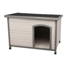 Trixie | Classic Dog Kennel | időjárás ellen védett fa kutyaház kutyáknak – szürke, (L), 116 × 82 × 79 cm