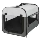Trixie | mobil kennel XS-S 40X40X55cm | összecsukható fém szobakennel kutyáknak – sötétszürke/világosszürke, (XS–S), 40 × 40 × 55 cm