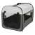 Trixie | mobil kennel XS-S 40X40X55cm | összecsukható fém szobakennel kutyáknak – sötétszürke/világosszürke, (XS–S), 40 × 40 × 55 cm