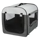 Trixie | mobil kennel S 50X50X60cm | összecsukható fém szobakennel kutyáknak – sötétszürke/világosszürke, (S), 50 × 50 × 60 cm