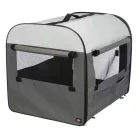 Trixie | mobil kennel S 50X50X60cm | összecsukható fém szobakennel kutyáknak – sötétszürke/világosszürke, (S), 50 × 50 × 60 cm