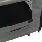 Trixie | mobil kennel M-L | összecsukható fém szobakennel kutyáknak – sötétszürke/világosszürke, (M–L), 70 × 75 × 95 cm