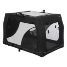 Trixie | Vario box S-M transport box 76x48x51cm | biztonságos, jól szellőző szállítóbox kutyáknak – (S–M), 76 × 48 × 51 cm