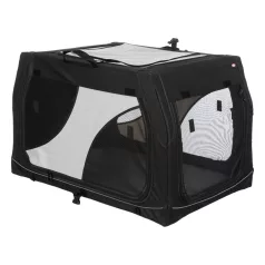   Trixie | Vario box S-M transport box 76x48x51cm | biztonságos, jól szellőző szállítóbox kutyáknak – (S–M), 76 × 48 × 51 cm