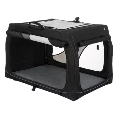   Trixie | Vario box S-M transport box 76x48x51cm | biztonságos, jól szellőző szállítóbox kutyáknak – (S–M), 76 × 48 × 51 cm