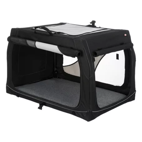 Trixie | Vario box S-M transport box 76x48x51cm | biztonságos, jól szellőző szállítóbox kutyáknak – (S–M), 76 × 48 × 51 cm