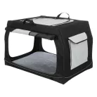 Trixie | Vario box S-M transport box 76x48x51cm | biztonságos, jól szellőző szállítóbox kutyáknak – (S–M), 76 × 48 × 51 cm