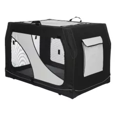  Trixie | Vario box M-L transport box 91x58x61cm | biztonságos, jól szellőző szállítóbox kutyáknak – (M–L), 91 × 58 × 61 cm