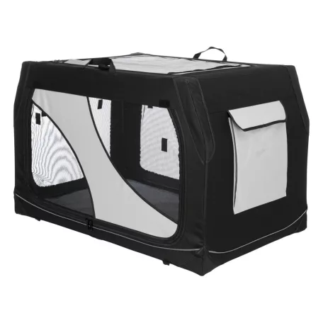 Trixie | Vario box M-L transport box 91x58x61cm | biztonságos, jól szellőző szállítóbox kutyáknak – (M–L), 91 × 58 × 61 cm