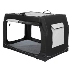   Trixie | Vario box M-L transport box 91x58x61cm | biztonságos, jól szellőző szállítóbox kutyáknak – (M–L), 91 × 58 × 61 cm