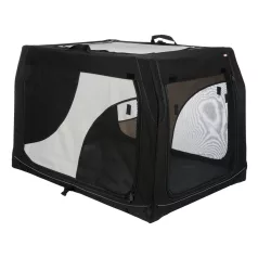   Trixie | Vario Mobile Kennel | biztonságos, jól szellőző szállítóbox kutyáknak – (L), 99 × 65 × 71/61 cm