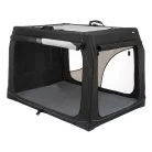 Trixie | Vario Mobile Kennel | biztonságos, jól szellőző szállítóbox kutyáknak – (L), 99 × 65 × 71/61 cm