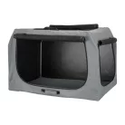 Trixie | Mobile Kennel Easy M-L | biztonságos, jól szellőző szállítóbox kutyáknak – szürke, (M–L), 95 × 63 × 69 cm