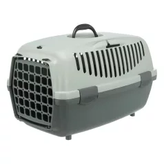   Trixie | Be Eco Capri Transport Box | biztonságos, jól szellőző szállítóbox kisállatoknak – antracit/szürke-zöld, (XS), 32 × 31 × 48 cm, max. 6 kg