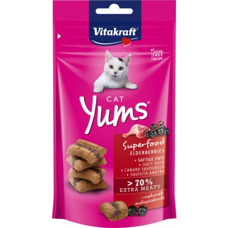 Vitakraft | Cat Yums Snack | Jutalomfalat | Kacsa - 40 g