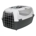 Trixie | Capri 3 Open Top Transport Box | biztonságos, jól szellőző szállítóbox kutyáknak – sötétszürke/világosszürke, (S), 40 × 38 × 61 cm, max. 12 kg