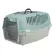 Trixie | Capri 3 Open Top Transport Box | biztonságos, jól szellőző szállítóbox kutyáknak – világosszürke/zsályazöld, (S), 40 × 38 × 61 cm, max. 12 kg