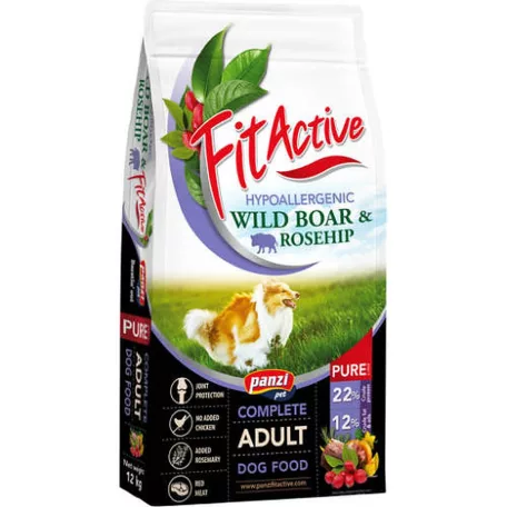 FitActive | Pure Small  Hypoallergenic Wild Boar - ROSEHIP - 12kg