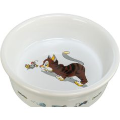   Trixie | Ceramic Bowl kerámia tál macskáknak – fehér, mintás (0,2 l / Ø12 cm)