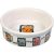 Trixie | Ceramic Bowl kerámia tál macskáknak – fehér, mintás (0,2 l / Ø12 cm)