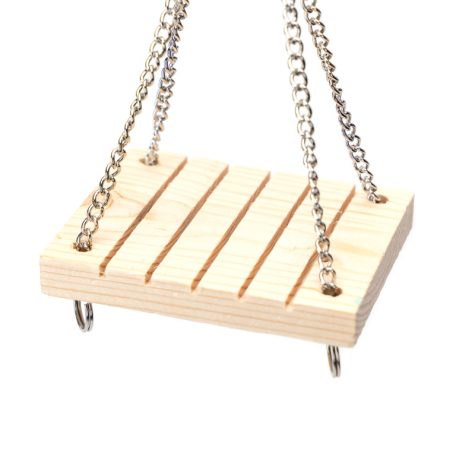 Nobleza | Hinta kisállatoknak természetes fából (madár, hörcsög) - 10x8x17 cm