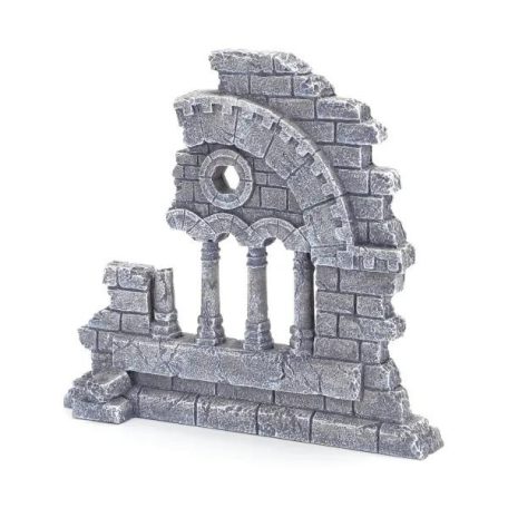 Nobleza | Akvárium dekoráció, törött fal - 14,5x3,5x13,5 cm