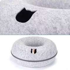   Nobleza | Fánk alakú filc macskaház és alagút – Ø 60 x 26 cm