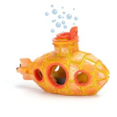   Nobleza | lev. porlasztós tengeralattjáró akv. dekor - 12,5x6x8,5 cm