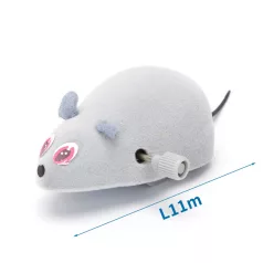 Nobleza | felhúzható egér 7*5cm szürke