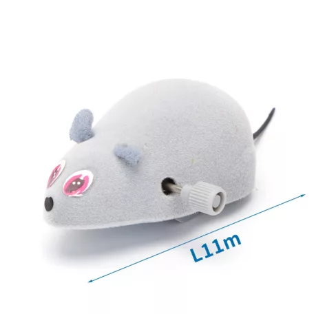 Nobleza | felhúzható egér 7*5cm szürke