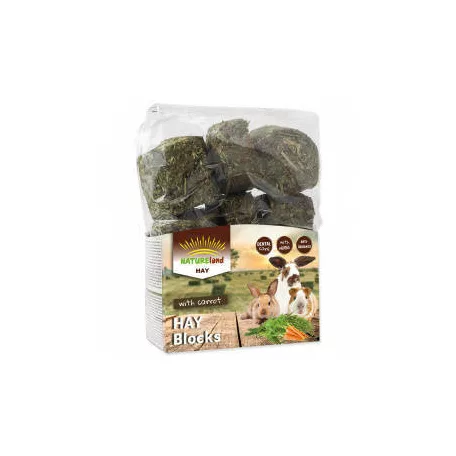 NatureLand | Hay Blocks – széna kockák sárgarépával 600 g