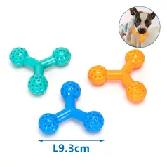   Nobleza | TPR strapabíró gumicsont kutyáknak – 9,3 cm (Sárga, kék, zöld)