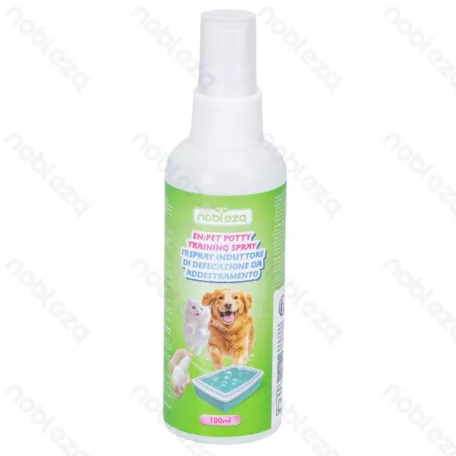 Nobleza Helyhezszoktató spray | Nevelési segédeszköz kutyáknak és kölyköknek – 150 g / 120 ml