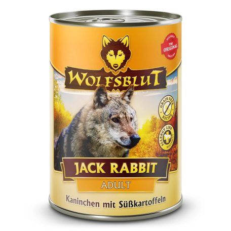 Wolfsblut Jack Rabbit Adult Nyúlhús Zöldséggel Konzerv nedves kutyatáp 395 g