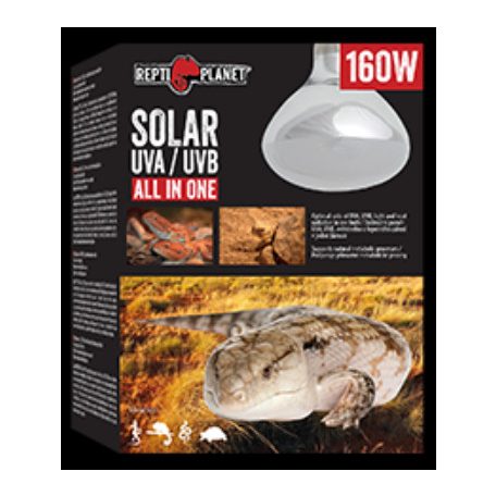 Repti Planet Solar UVA/UVB | UVA/UVB fény- és hősugárzó izzó - 160 W