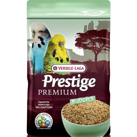 Versele-Laga | Prestige Premium Budgies | Teljesértékű eleség hullámos papagáj részére - 800g