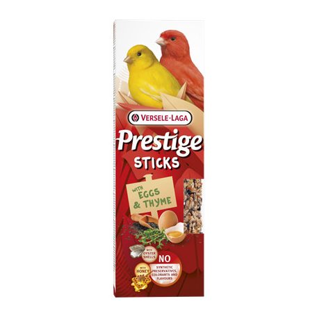 Versele Laga Prestige Sticks Dupla Rúd (méz, erdei gyümölcs, egzotikus gyümölcs) | Kiegészítő eledel kanáriknak – (3 db) 90 g