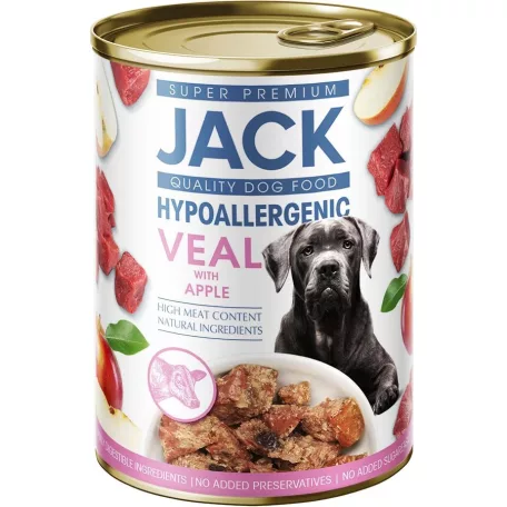 Jack hipoallergén pástétom konzerv 400g borjúhús almával