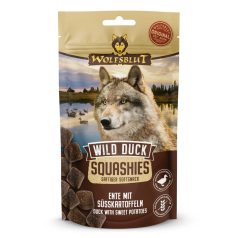   Wolfsblut Wild Duck Squashies Vadkacsahús Édesburgonyával Snack kutyáknak 100 g