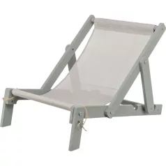   Trixie Beach Chair | Elegáns fa strandágy és napozóágy macskáknak – 33 × 37 × 51 cm