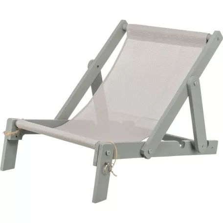 Trixie Beach Chair | Elegáns fa strandágy és napozóágy macskáknak – 33 × 37 × 51 cm