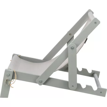 Trixie Beach Chair | Elegáns fa strandágy és napozóágy macskáknak – 33 × 37 × 51 cm
