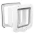 Trixie 4-Way Flap Door | 4-utas macskaajtó alagútelemmel – 20 × 22 cm, fehér