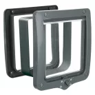 Trixie | 4-Way Flap Door XXL with Tunnel - kutya- és macskaajtó alagúttal (szürke) - 24-28cm