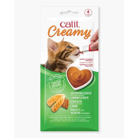 Catit Creamy | Jutalomfalat krém | Csirke, bárány - 4x10g